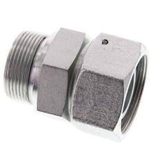 38S & G1-1/2'' Acero zincado Rótula recta con rosca macho 315 bar Junta tórica de NBR Cono de estanquidad Ajustable ISO 8434-1