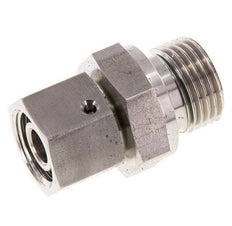12L y G1/2'' Rótula recta de acero inoxidable con rosca macho 315 bar Junta tórica de FKM Cono de sellado ajustable ISO 8434-1