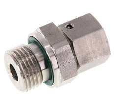 12L y G1/2'' Rótula recta de acero inoxidable con rosca macho 315 bar Junta tórica de FKM Cono de sellado ajustable ISO 8434-1