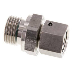 12L y G1/2'' Rótula recta de acero inoxidable con rosca macho 315 bar Junta tórica de FKM Cono de sellado ajustable ISO 8434-1