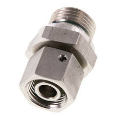 12L y G1/2'' Rótula recta de acero inoxidable con rosca macho 315 bar Junta tórica de FKM Cono de sellado ajustable ISO 8434-1