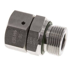 Rótula recta de acero inoxidable 18L y G3/4'' con rosca macho 315 bar Cono de sellado con junta tórica FKM ajustable ISO 8434-1
