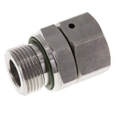 Rótula recta de acero inoxidable 18L y G3/4'' con rosca macho 315 bar Cono de sellado con junta tórica FKM ajustable ISO 8434-1