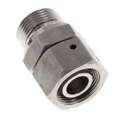 Rótula recta de acero inoxidable 18L y G3/4'' con rosca macho 315 bar Cono de sellado con junta tórica FKM ajustable ISO 8434-1