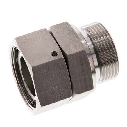 35L & G1-1/4'' Acero inoxidable Rótula recta con rosca macho 160 bar FKM Junta tórica Cono de estanqueidad Ajustable ISO 8434-1