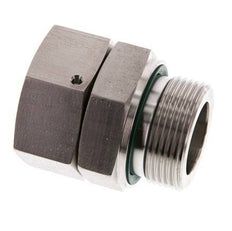 35L & G1-1/4'' Acero inoxidable Rótula recta con rosca macho 160 bar FKM Junta tórica Cono de estanqueidad Ajustable ISO 8434-1