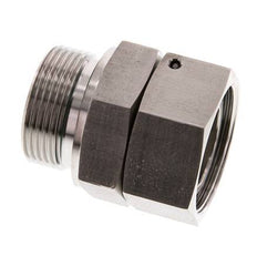 35L & G1-1/4'' Acero inoxidable Rótula recta con rosca macho 160 bar FKM Junta tórica Cono de estanqueidad Ajustable ISO 8434-1