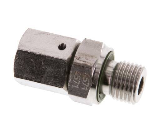 6S & G1/4'' Stainless Steel Straight Swivel with Male Threads 630 bar FKM O-ring Sealing Cone Adjustable ISO 8434-1