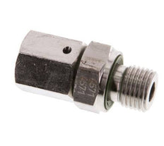 6S & G1/4'' Stainless Steel Straight Swivel with Male Threads 630 bar FKM O-ring Sealing Cone Adjustable ISO 8434-1