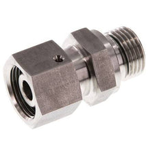 14S y G1/2'' Rótula recta de acero inoxidable con rosca macho 630 bar Junta tórica de FKM Cono de sellado ajustable ISO 8434-1