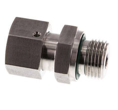 14S y G1/2'' Rótula recta de acero inoxidable con rosca macho 630 bar Junta tórica de FKM Cono de sellado ajustable ISO 8434-1