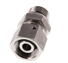 14S y G1/2'' Rótula recta de acero inoxidable con rosca macho 630 bar Junta tórica de FKM Cono de sellado ajustable ISO 8434-1