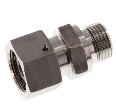 20S & G3/4'' Acero inoxidable Rótula recta con rosca macho 400 bar FKM Junta tórica Cono de estanqueidad Ajustable ISO 8434-1