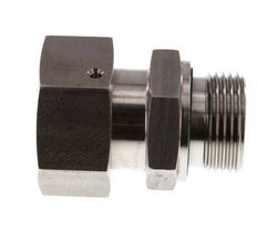 25S & G1'' Stainless Steel Straight Swivel with Male Threads 400 bar FKM O-ring Sealing Cone Adjustable ISO 8434-1