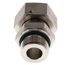 25S & G1'' Stainless Steel Straight Swivel with Male Threads 400 bar FKM O-ring Sealing Cone Adjustable ISO 8434-1