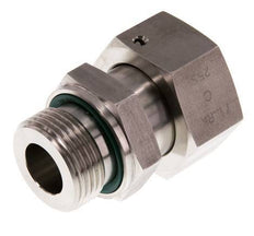 25S & G1'' Stainless Steel Straight Swivel with Male Threads 400 bar FKM O-ring Sealing Cone Adjustable ISO 8434-1