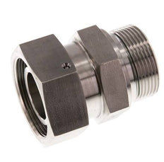 38S & G1-1/2'' Stainless Steel Straight Swivel with Male Threads 315 bar FKM O-ring Sealing Cone Adjustable ISO 8434-1