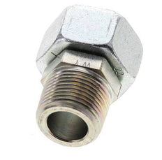 22L & 3/4'' NPT Zink plated Steel Straight Swivel with Male Threads 160 bar Adjustable ISO 8434-1