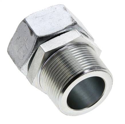 35L y 1-1/4'' NPT Rótula recta de acero galvanizado con rosca macho 160 bar Ajustable ISO 8434-1