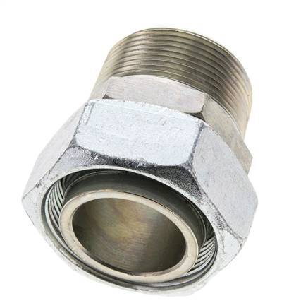 42L y 1-1/2'' NPT Rótula recta de acero galvanizado con rosca macho 160 bar Ajustable ISO 8434-1