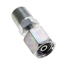 6S y 1/4'' NPT Acero Zincado Rótula Recta con Rosca Macho 630 bar Ajustable ISO 8434-1