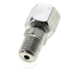 8S & 1/4'' NPT Zink plated Steel Straight Swivel with Male Threads 630 bar Adjustable ISO 8434-1