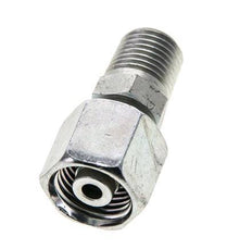 8S & 1/4'' NPT Zink plated Steel Straight Swivel with Male Threads 630 bar Adjustable ISO 8434-1