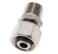 Rótula recta de acero inoxidable 12L y 3/8'' NPT con rosca macho 315 bar Ajustable ISO 8434-1