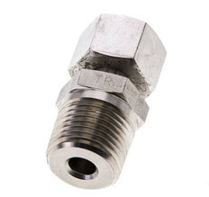 12L y 1/2'' NPT Rótula recta de acero inoxidable con rosca macho 315 bar Ajustable ISO 8434-1