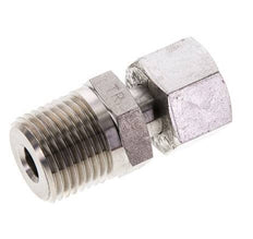 12L y 1/2'' NPT Rótula recta de acero inoxidable con rosca macho 315 bar Ajustable ISO 8434-1