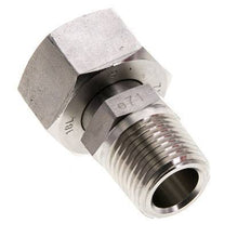 18L y 1/2'' NPT Rectas de acero inoxidable con rosca macho 315 bar Ajustable ISO 8434-1