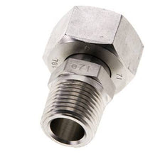 18L y 1/2'' NPT Rectas de acero inoxidable con rosca macho 315 bar Ajustable ISO 8434-1