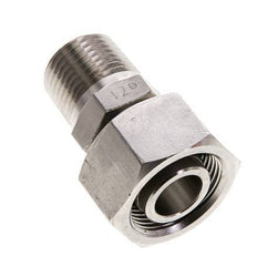 18L y 1/2'' NPT Rectas de acero inoxidable con rosca macho 315 bar Ajustable ISO 8434-1