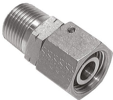 38S y 1-1/2'' NPT Rótula recta de acero inoxidable con rosca macho 315 bar Junta tórica de FKM Cono de sellado ajustable ISO 8434-1