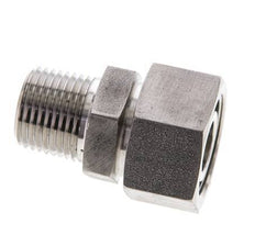 18L y 1/2'' NPT Rectas de acero inoxidable con rosca macho 315 bar Junta tórica de FKM Cono de sellado ajustable ISO 8434-1