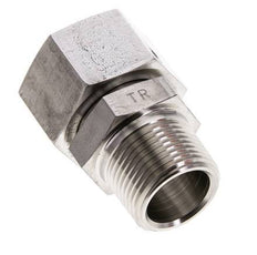 22L y 3/4'' NPT Rectas de acero inoxidable con rosca macho 160 bar Junta tórica de FKM Cono de sellado ajustable ISO 8434-1