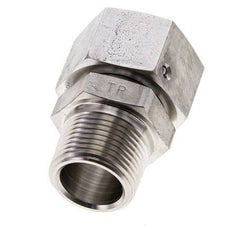 22L y 3/4'' NPT Rectas de acero inoxidable con rosca macho 160 bar Junta tórica de FKM Cono de sellado ajustable ISO 8434-1