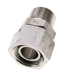 22L y 3/4'' NPT Rectas de acero inoxidable con rosca macho 160 bar Junta tórica de FKM Cono de sellado ajustable ISO 8434-1