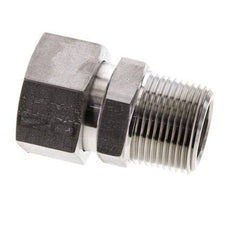 28L y 1'' NPT Rectas de acero inoxidable con rosca macho 160 bar Junta tórica de FKM Cono de sellado ajustable ISO 8434-1
