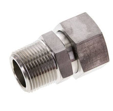 28L y 1'' NPT Rectas de acero inoxidable con rosca macho 160 bar Junta tórica de FKM Cono de sellado ajustable ISO 8434-1