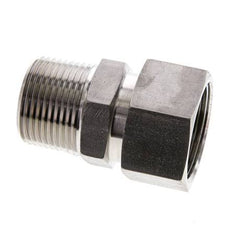 28L y 1'' NPT Rectas de acero inoxidable con rosca macho 160 bar Junta tórica de FKM Cono de sellado ajustable ISO 8434-1