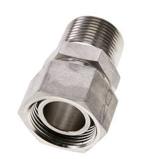 28L y 1'' NPT Rectas de acero inoxidable con rosca macho 160 bar Junta tórica de FKM Cono de sellado ajustable ISO 8434-1