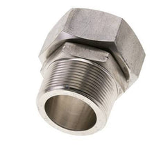 42L y 1-1/2'' NPT Rótula recta de acero inoxidable con rosca macho 160 bar Junta tórica de FKM Cono de sellado ajustable ISO 8434-1