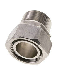 42L y 1-1/2'' NPT Rótula recta de acero inoxidable con rosca macho 160 bar Junta tórica de FKM Cono de sellado ajustable ISO 8434-1