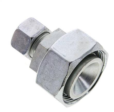 15L & 35L Zink plated Steel Straight Cutting Fitting with Swivel 160 bar ISO 8434-1