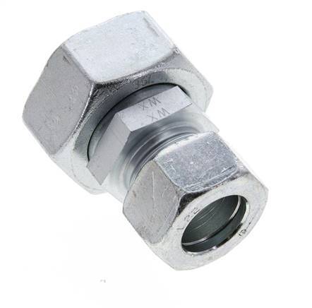 22L & 35L Zink plated Steel Straight Cutting Fitting with Swivel 160 bar ISO 8434-1