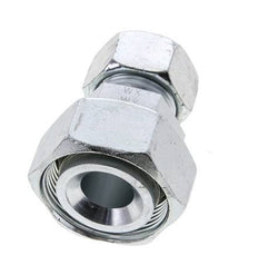 22L & 35L Zink plated Steel Straight Cutting Fitting with Swivel 160 bar ISO 8434-1