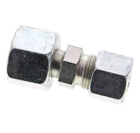 10S & 14S Zink plated Steel Straight Cutting Fitting with Swivel 630 bar ISO 8434-1
