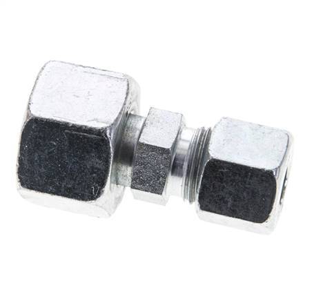 10S & 16S Zink plated Steel Straight Cutting Fitting with Swivel 400 bar ISO 8434-1