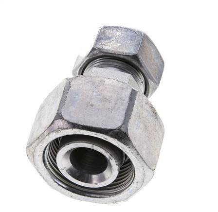 18L & 25S Zink plated Steel Straight Cutting Fitting with Swivel 315 bar ISO 8434-1